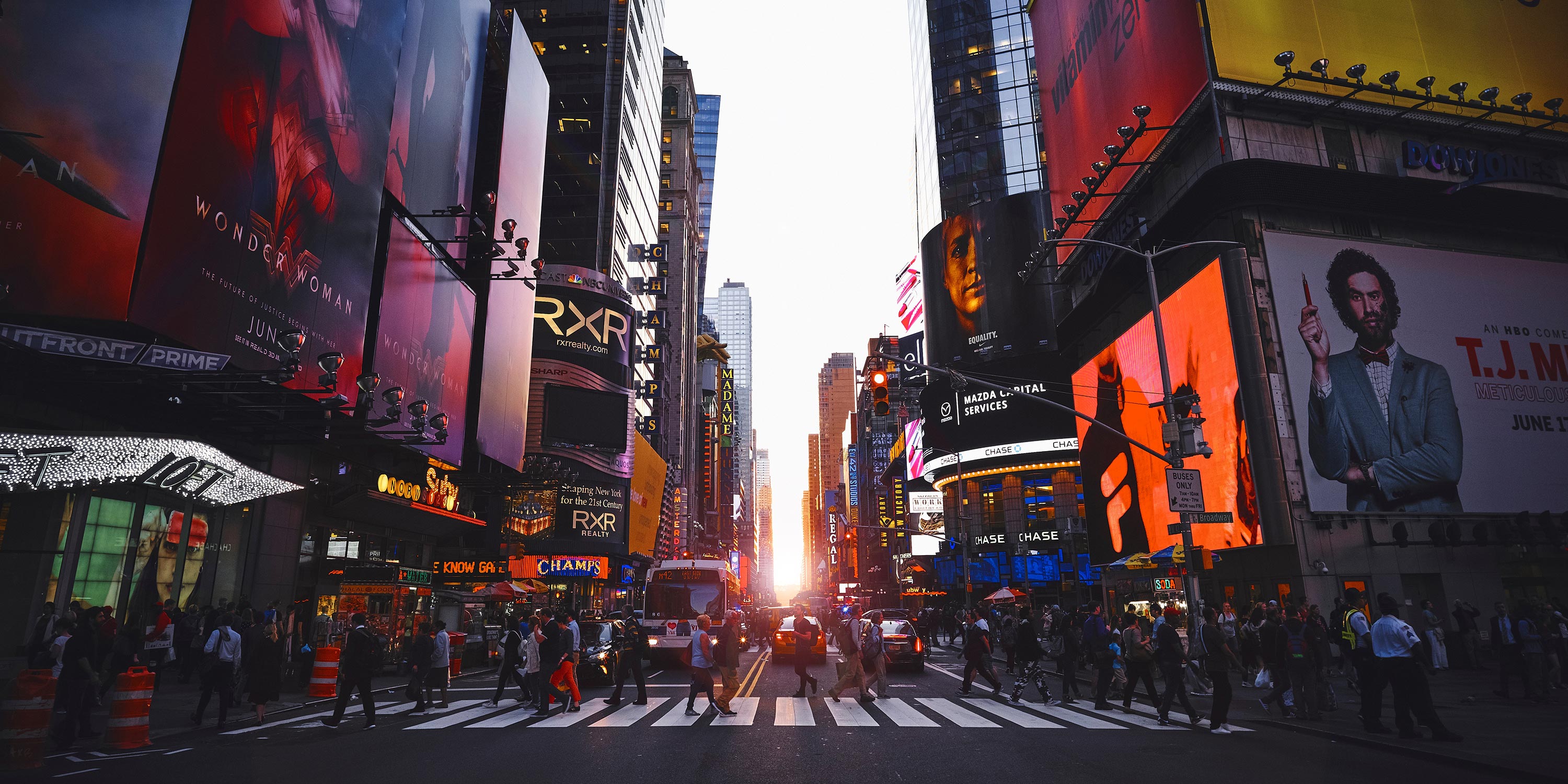 Street view of Times Square